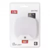 ENTAC Luz de Presença 0,5W Quadrada Branco Frio com Sensor Crepuscular