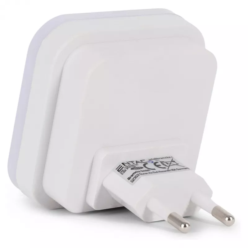 ENTAC Luz de Presença 0,5W Quadrada Branco Frio com Sensor Crepuscular