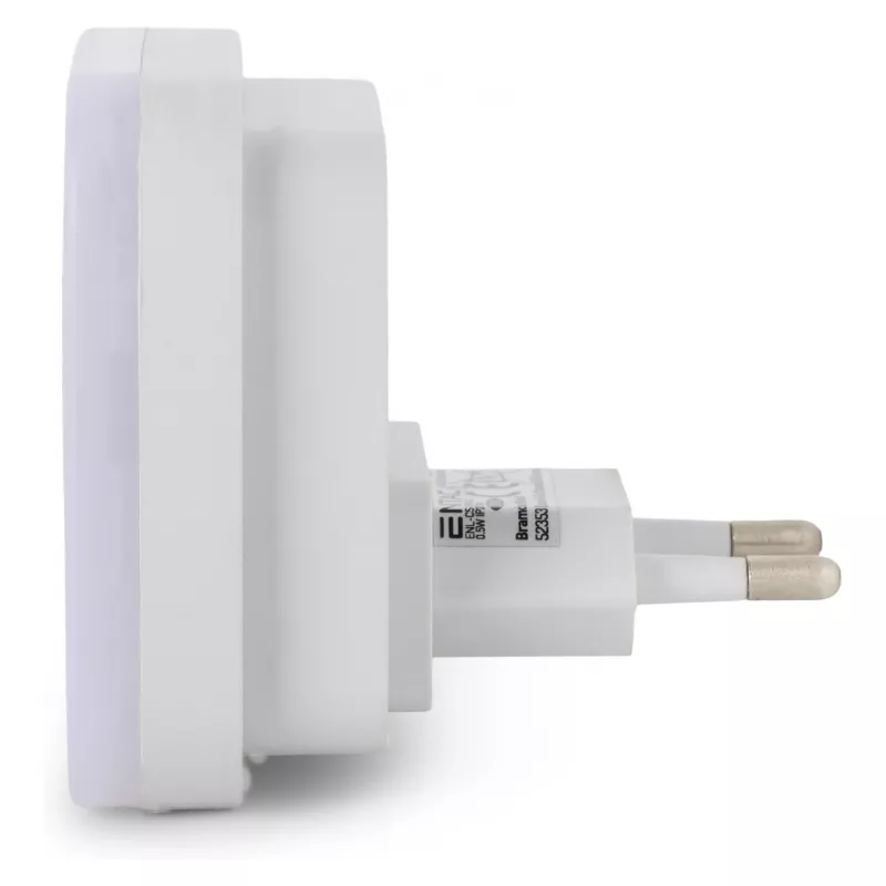 ENTAC Luz de Presença 0,5W Quadrada Branco Frio com Sensor Crepuscular
