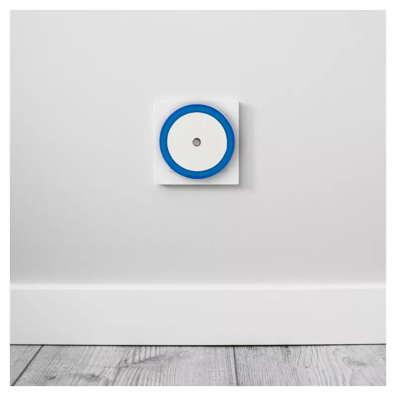 ENTAC Luz de Presença 0,5W Redonda Branco Frio Azul Sensor Crepuscular