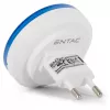 ENTAC Luz de Presença 0,5W Redonda Branco Frio Azul Sensor Crepuscular