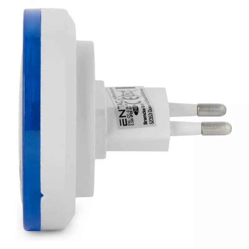 ENTAC Luz de Presença 0,5W Redonda Branco Frio Azul Sensor Crepuscular
