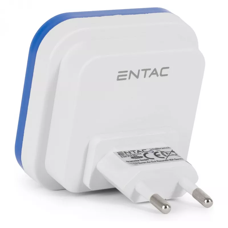 ENTAC Luz de Presença 0,5W Quadrada Azul Sensor Crepuscular