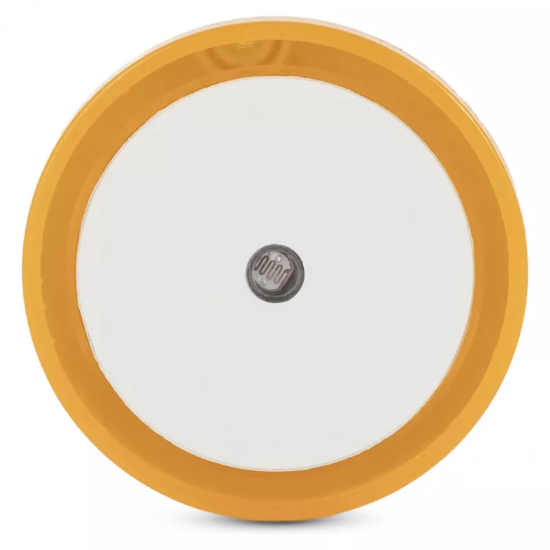 ENTAC Luz de Presença 0,5W Redonda Branco Quente Laranja Sensor Crepuscular
