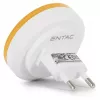 ENTAC Luz de Presença 0,5W Redonda Branco Quente Laranja Sensor Crepuscular