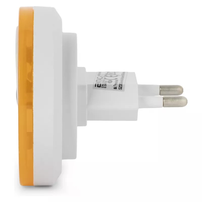 ENTAC Luz de Presença 0,5W Redonda Branco Quente Laranja Sensor Crepuscular