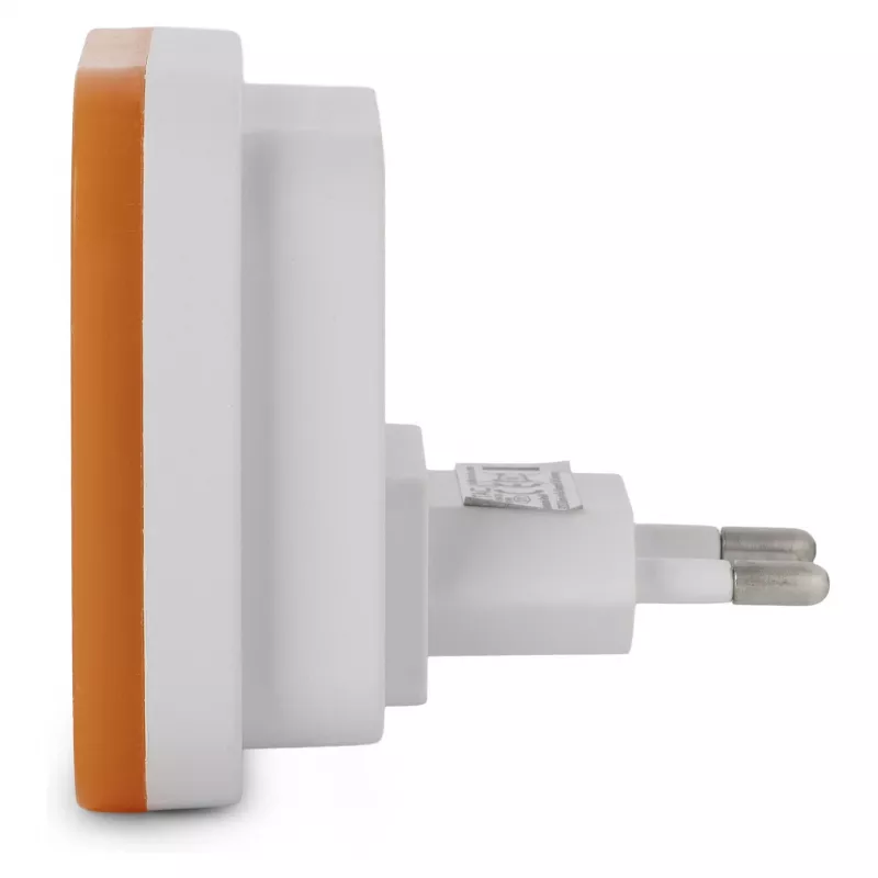 ENTAC Luz de Presença 0,5W Quadrada Branco Quente Laranja Sensor Crepuscular