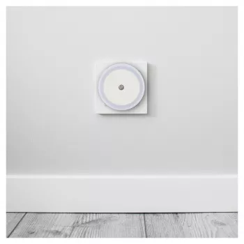 ENTAC Luz de Presença LED 0,5W Redonda Branco Quente com Sensor Crepuscular
