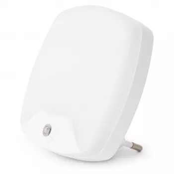 ENTAC Luz de Presença 0,5W Quadrada Branco Quente com Sensor Crepuscular