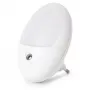 ENTAC Luz de Presença LED 0,5W Oval Branco Quente com Sensor Crepuscular