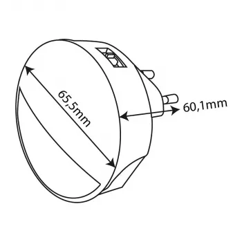 ENTAC Luz de Presença 0,8W CDS Sensor Crepuscular (sem Sensor PIR)