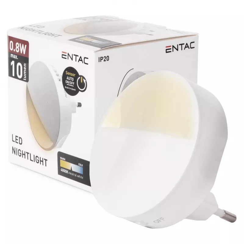 ENTAC Luz de Presença 0,8W CDS Sensor Crepuscular (sem Sensor PIR)