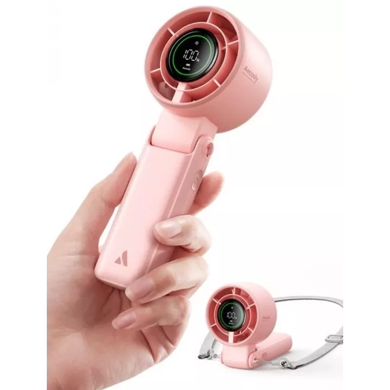 AEL Aecooly Halo 02 Ventilador de Mão Portátil, Rosa