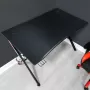 Secretária de gaming X Rocker Ocelot com tapete de rato - preto/vermelho