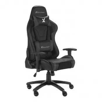 X Rocker Cadeira gaming Black apoios de braços 3D almofadas de conforto 100kg