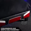 XROCKER cama de solteiro Gaming & Racing 90x190cm vermelha couro sintético