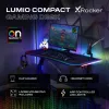 Secretária de gaming X Rocker Lumio RGB com iluminação LED e tapete de rato
