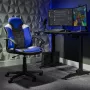 Cadeira de secretária de gaming X Rocker Saturn para crianças e jovens - azul