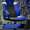 Cadeira de secretária de gaming X Rocker Saturn para crianças e jovens - azul