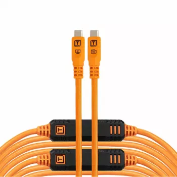 Tether Tools TetherPro USB-C Optima 10G Straight Laranja 9,4m