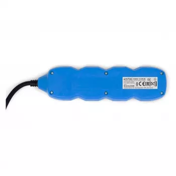 ENTAC Régua de tomadas 3 tomadas 1,5m Interruptor Azul