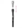 ENTAC EFL-1W-FLEX-ALU Lanterna LED 1W com pescoço telescópico, Alumínio, Preto