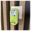 ENTAC Adaptador de tomada com 2x USB-A Lima