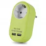 ENTAC Adaptador de tomada com 2x USB-A Lima