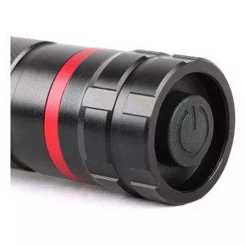 Lanterna LED zoomable ENTAC EFL-ZOOM-5W-ALU 350 lúmenes preta