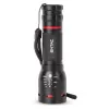 Lanterna LED zoomable ENTAC EFL-ZOOM-5W-ALU 350 lúmenes preta