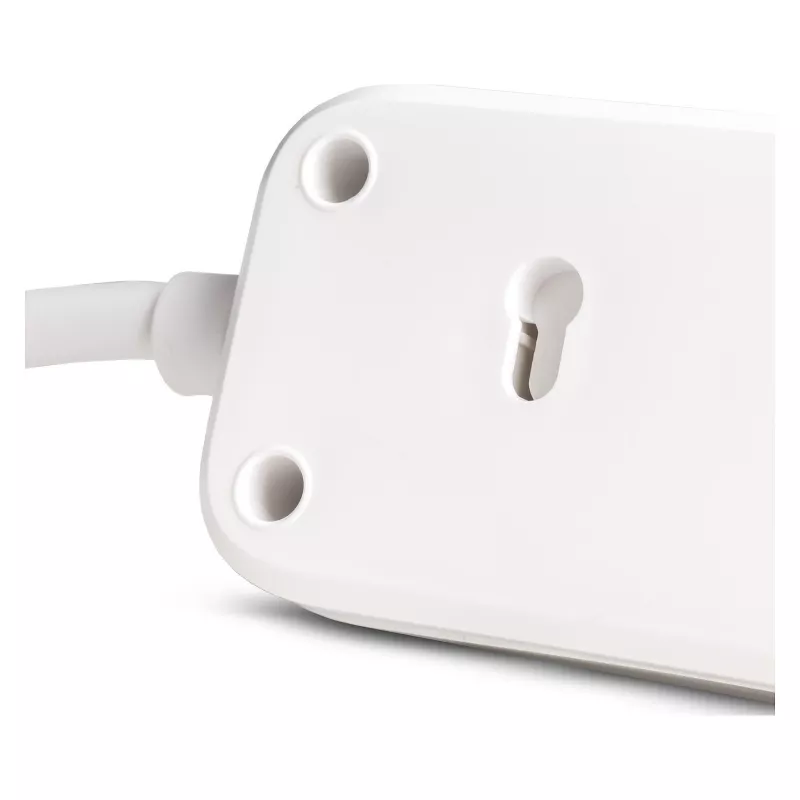 Régua de tomadas ENTAC 4 tomadas com 1x USB-A e 1x USB-C, 1,5 m branca