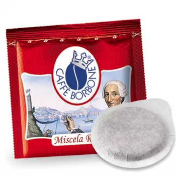 Cápsulas de café Caffè Borbone Miscela Rossa sistema ESE 44 mm pack de 50 de 7,2 g cada