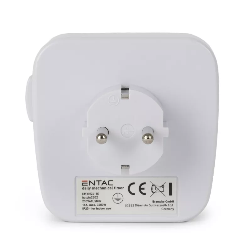 Temporizador mecânico ENTAC Mini 24 horas 48 programas