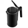 Chaleira elétrica MEDION MD 12106 1,5L 2200W preta aço inoxidável com função de manutenção de temperatura