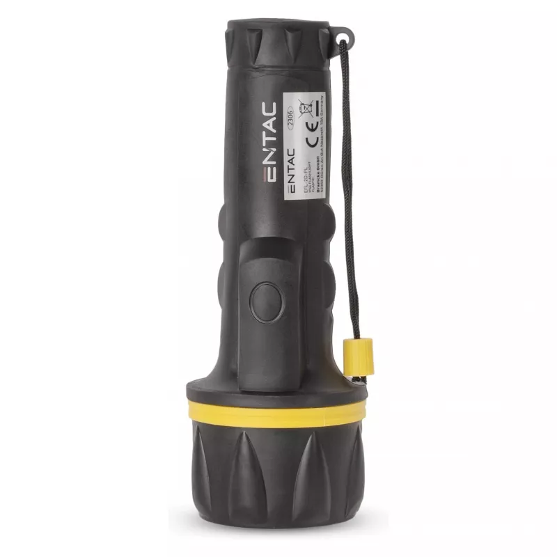 ENTAC EFL-2D-PL Lanterna 2D plástico preto