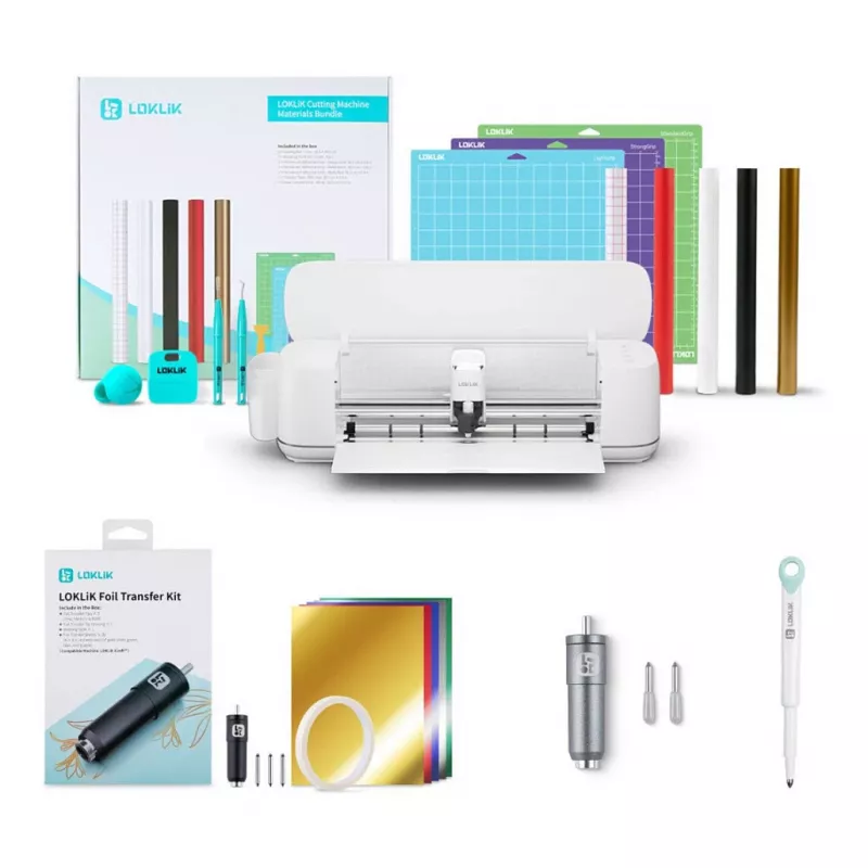 LOKLiK iCraft™ Máquina de corte eletrónica para trabalhos manuais - azul pastel