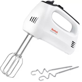 Batedeira de mão TEFAL HT3101 QuickMix, 300 W, 5 velocidades, Turbo, branco