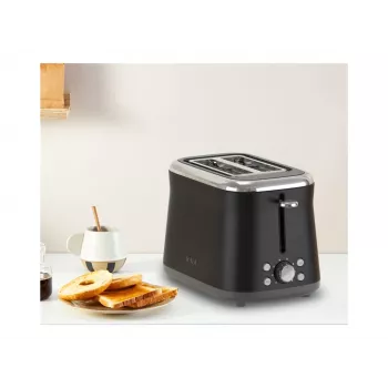 Torradeira TEFAL TT7208E0 Collection Retro 850 W 2 ranhuras aço inoxidável preta