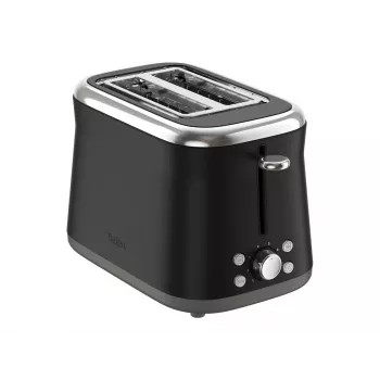 Torradeira TEFAL TT7208E0 Collection Retro 850 W 2 ranhuras aço inoxidável preta