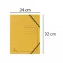 Exacompta Colorspan pasta com elástico A4 amarela 355 g/m² sem abas