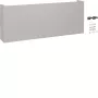 Painel de gestão de cabos telescópico Hager FZ1300TB para universZ, altura 350-680mm, profundidade 205mm, cinzento metálico