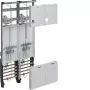 Quadro de contadores completo Hager ZK33X3T 1050mm 2 lugares de contador 2 campos de distribuição NRW SH MV N-Sachsen
