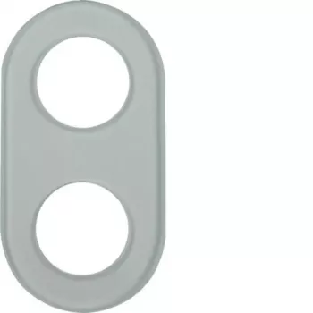 Hager WTD7200GT moldura de vidro de 2 módulos transparente