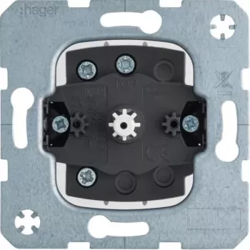 Hager WDE384103 interruptor rotativo para estores 1 polo encastrar função de toque/impulso