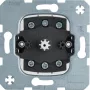 Hager WDE384203 interruptor rotativo de encastrar 2 polos para estores com função de toque/impulso