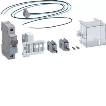 Hager ZY5N1LS Quadro elétrico pacote completo para local de contador altura 1400mm, 6A