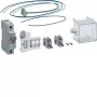 Hager ZY5N1LS Quadro elétrico pacote completo para local de contador altura 1400mm, 6A