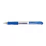 Pentel Hybrid Gel Grip Caneta de Gel Retrátil - Tinta Azul - 0,7 mm Ponta Média - Clipe Metálico - Corpo Azul Transparente