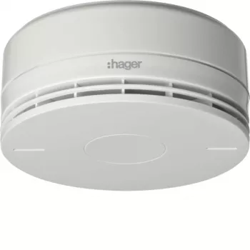 Hager RFM100D Detetor de Fumo por Rádio com Sirene Integrada