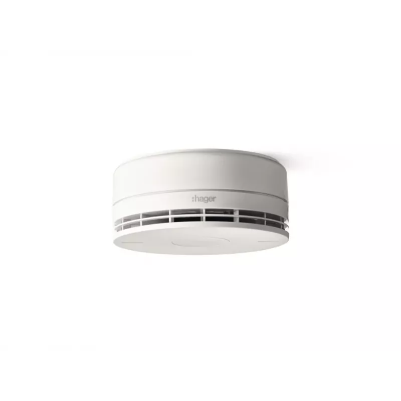 Hager RFM100D Detetor de Fumo por Rádio com Sirene Integrada